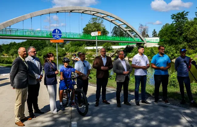 Nowy odcinek VeloRaba z kładką na Rabie otwarty